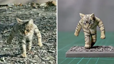 Hayvanların en komik halleri heykele dönüştü