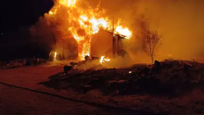 Kahramanmaraş'ta tahıl deposu yangını: 70 ton buğday kül oldu