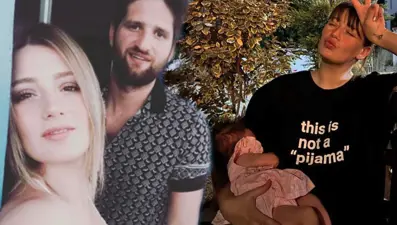 Gizem Karaca'nın kızıyla ilk tatili: Ailece Sakız Adası'na gittiler