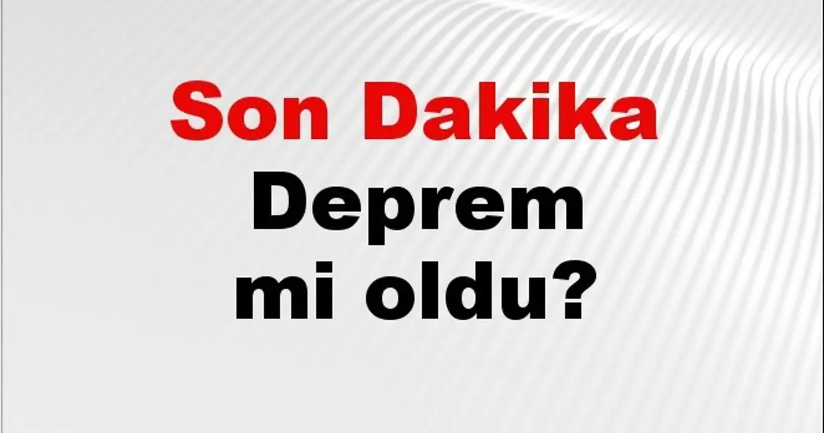 Son dakika Hatay'da deprem mi oldu? Az önce deprem Hatay'da nerede oldu? Hatay deprem Kandilli ve AFAD son depremler listesi 07 Kasım 2025