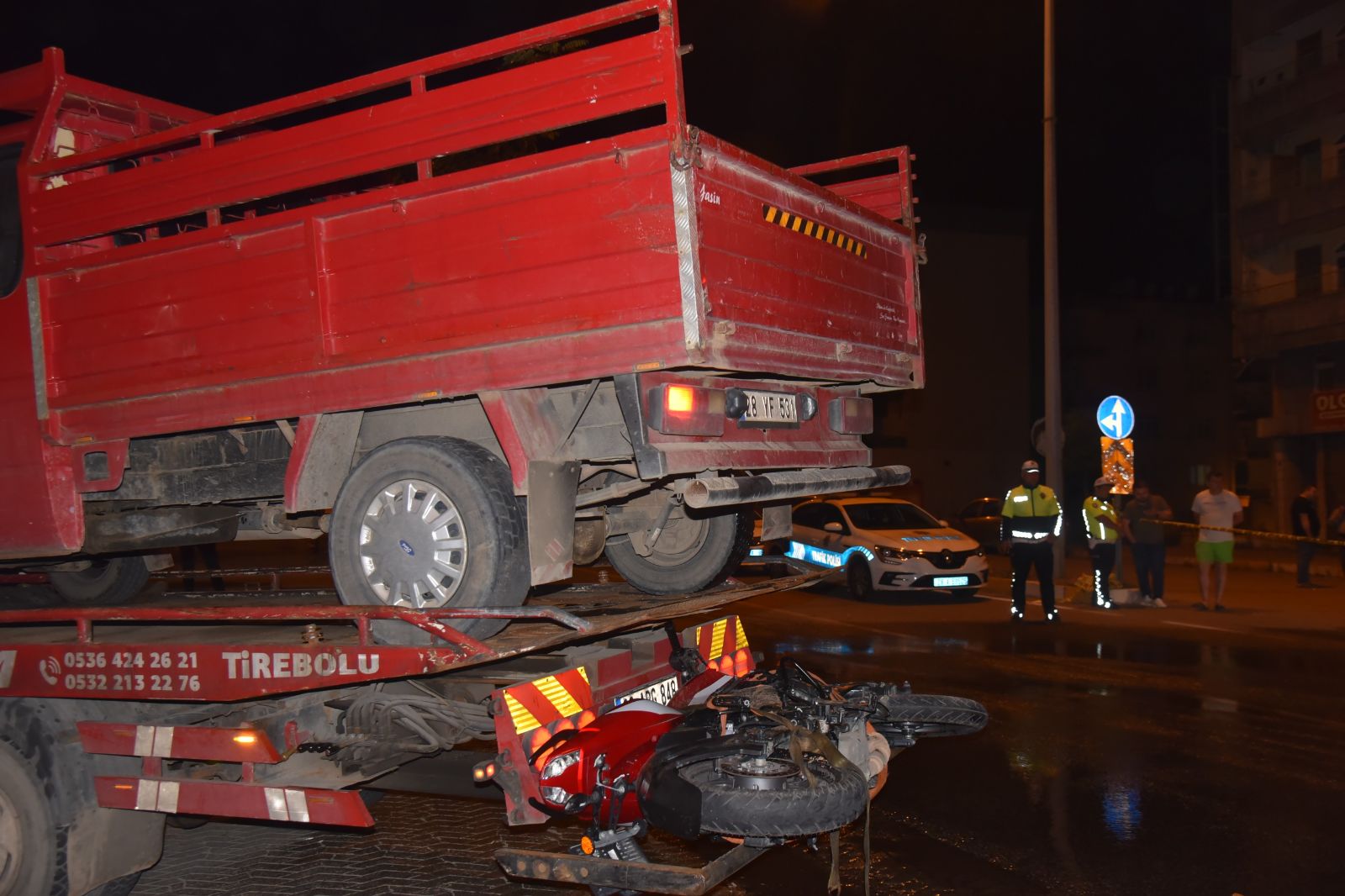 Giresun'da motosiklet kazasında sürücü hayatını kaybetti