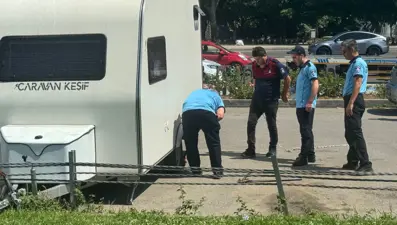 Maltepe Sahili'ndeki karavanlar kaldırıldı