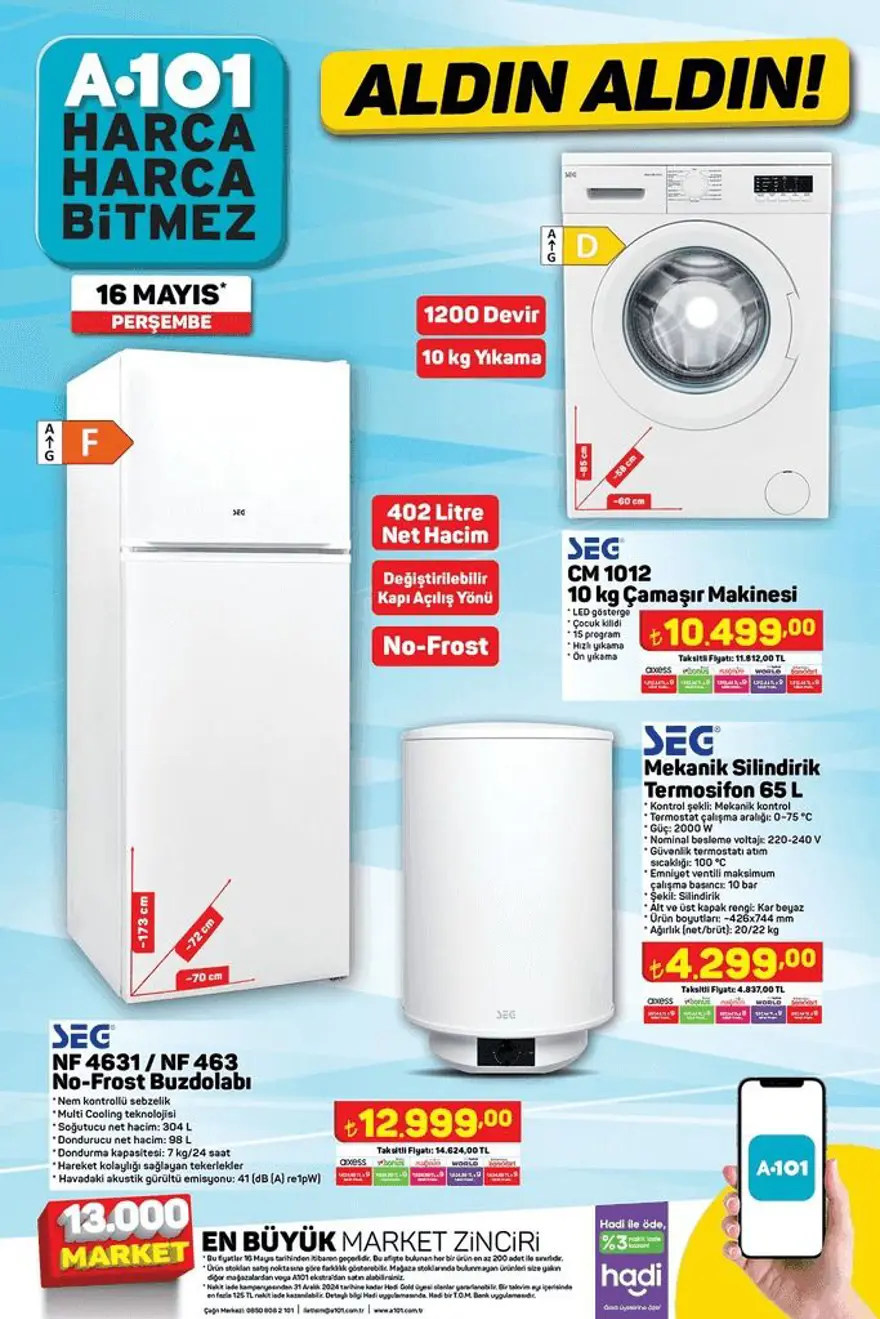 A101 aktüel indirimleri 16 Mayıs 2024: A101 markette bu haftaya özel yeni indirimli ürünler 3 A101 aktüel indirimleri 16 Mayıs 2024: A101 markette bu haftaya özel yeni indirimli ürünler 3