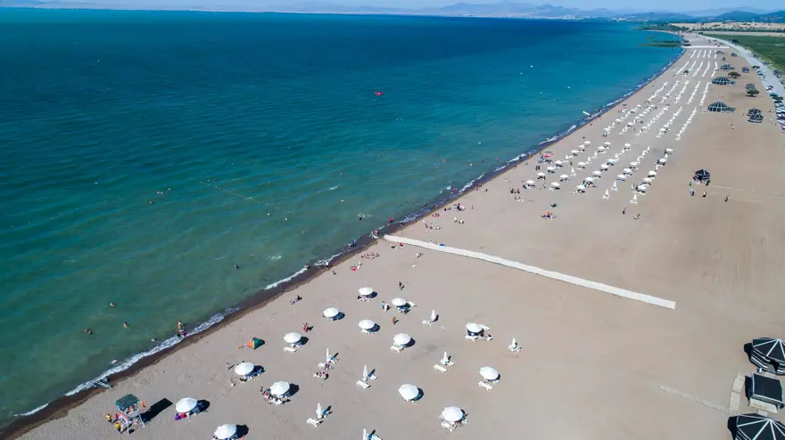 Konya'nın denizi Karaburun Plajı tatilcilerin yeni gözdesi oldu 