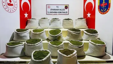Diyarbakır'da 79 kilo esrar ele geçirildi
