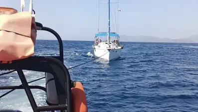 Fethiye açıklarında tekne arızası