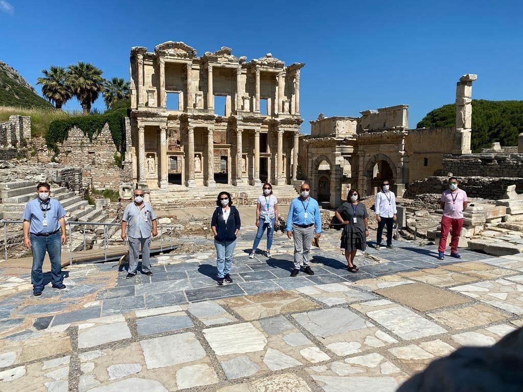 Efes Antik Kenti’nde sosyal mesafeli yeni dönem