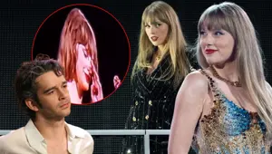 Matt Healy'den ayrılan Taylor Swift şarkı söylerken gözyaşlarını tutamadı