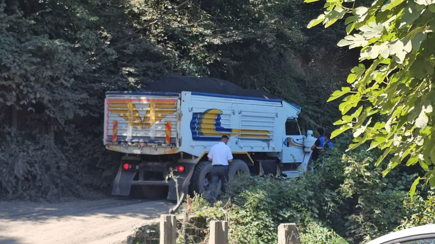 Zonguldak'ta maden araçlarına karşı eylem 