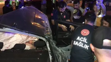 Yarış halindeki otomobiller çarpıştı: 1 ölü, 1'i ağır 2 yaralı