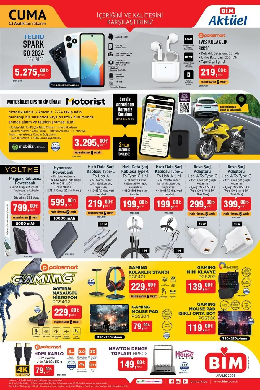 BİM aktüel indirimleri 13 Aralık 2024: BİM markette bu haftaya özel yeni indirimli ürünler listesi 1