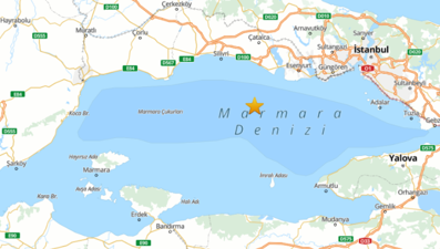 Artçı sarsıntılar devam ediyor: Büyükçekmece açıklarında 4,3 büyüklüğünde deprem