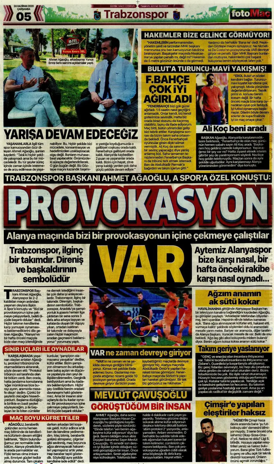 Günün spor manşetleri (24 Haziran 2020) 4