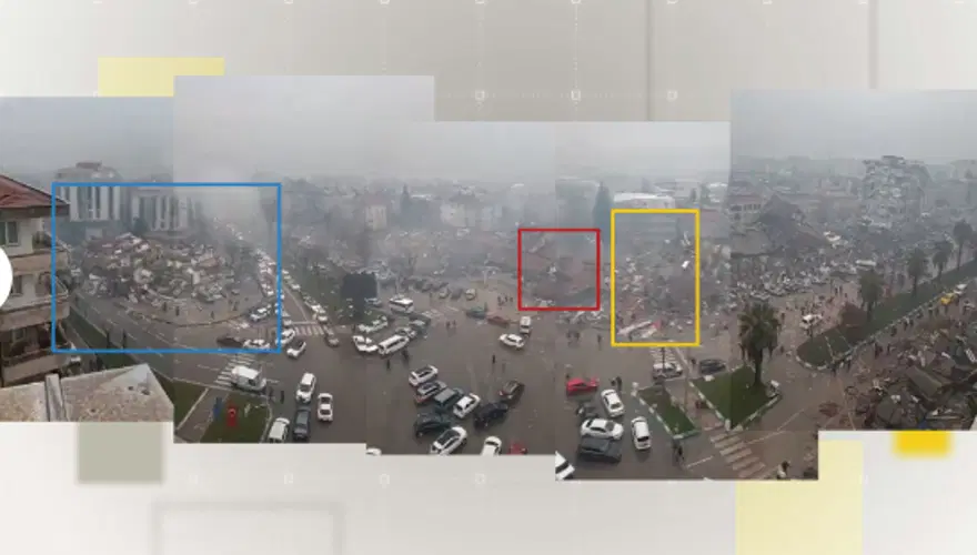 Kahramanmaraş merkezli depremlerin öncesi ve sonrası: Fotoğraflar büyük yıkımı acı bir şekilde gösteriyor 7