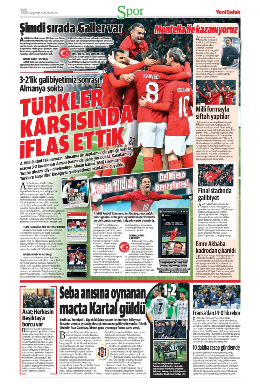 "Salih Özcan harekatı" (20 Kasım 2023 spor manşetleri) 17 "Salih Özcan harekatı" (20 Kasım 2023 spor manşetleri) 17