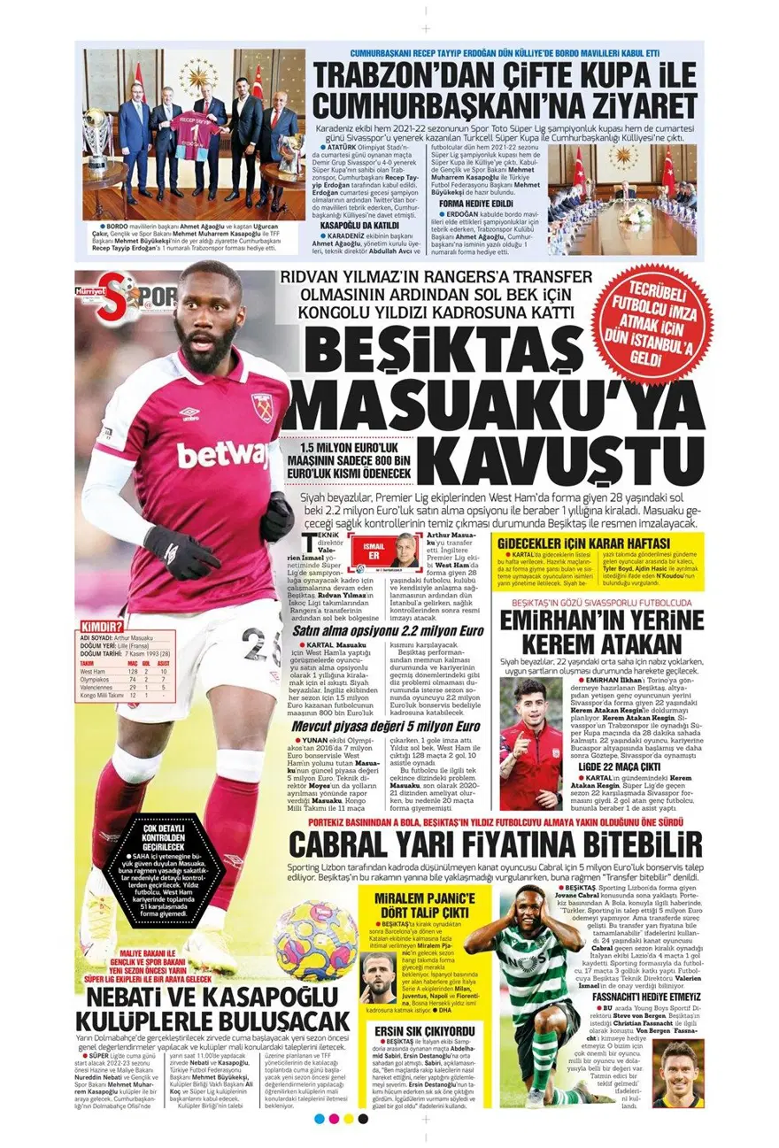 Günün spor manşetleri (2 Ağustos 2022) 17