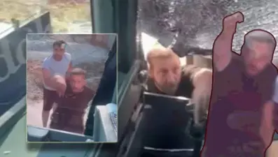 Turistleri taşıyan tur otobüsünde korku dolu anlar!