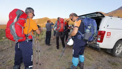 Hasan Dağı'nda yaralanan Kızılay Ankara Şube Başkanı helikopterle kurtarıldı