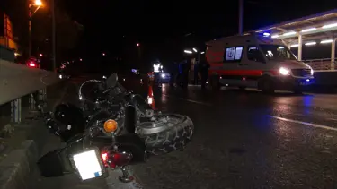 Lodosun savurduğu motosikletin sürücüsü öldü