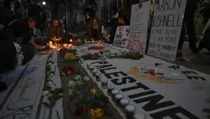 "Filistin'e özgürlük" isteyen ABD'li asker Bushnell'i çiçeklerle andılar