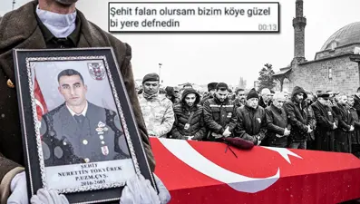 Şehit Tokyürek'e son veda: Vasiyeti yerine getirildi