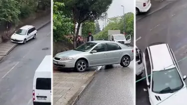 Otobüs mazot sızdırınca araçlar duramadı