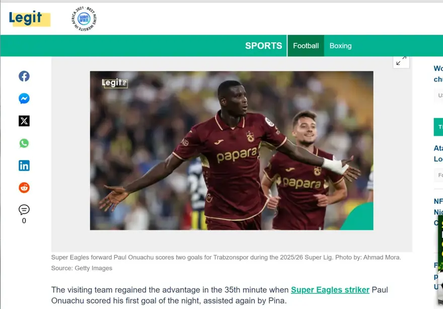 Paul Onuachu'nun jeneriklik golü dünyada gündem oldu 3