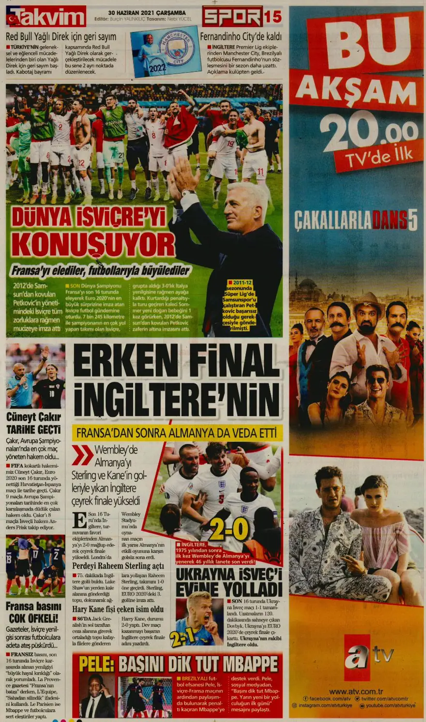 Günün spor manşetleri (30 Haziran 2021) 10