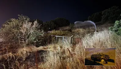 Düğünde atılan havai fişekler yangın çıkardı