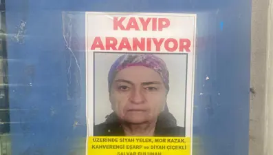 Bir aydır kayıp olan yaşlı kadının bulunması için afişler asıldı