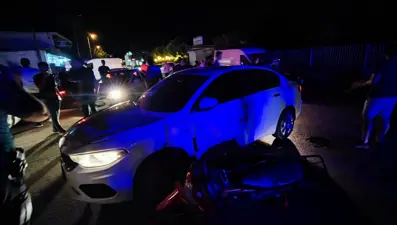Gaziantep'te otomobil ile motosiklet çarpıştı: 2 yaralı