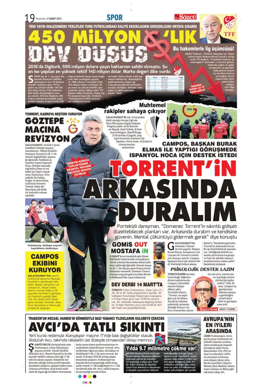 Günün spor manşetleri (17 Şubat 2022) 11