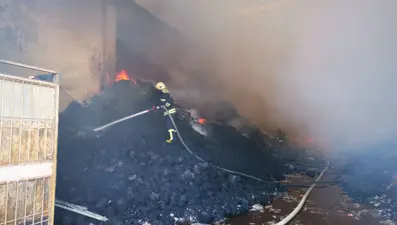 Gaziantep'te fabrika yangını