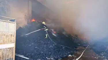 Gaziantep'te fabrika yangını