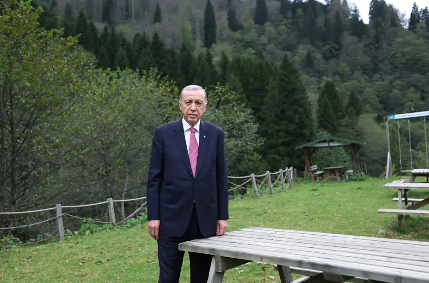 Cumhurbaşkanı Erdoğan, Ayder Yaylası'nda inceleme yaptı 15
