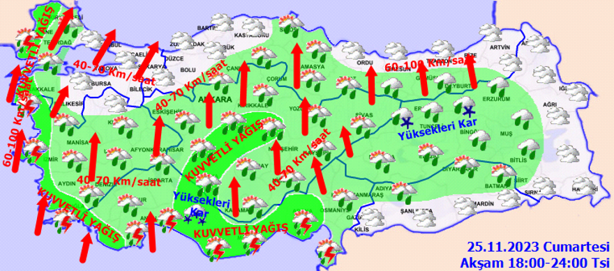 Meteoroloji'den 64 il için hafta sonu uyarısı: Fırtına ve kar geri dönüyor (Kar ne zaman yağacak, İstanbul'da kar yağacak mı?) 22