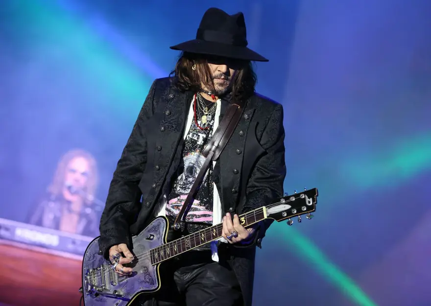 Johnny Depp'li Hollywood Vampires grubu İstanbul'da konser verdi 6