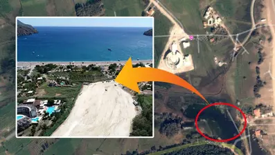 Antalya’dabir göl, otopark oldu! 19 yıllık adım adım değişim uydu fotoğraflarında