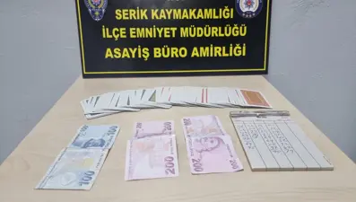 Antalya'da kumar ve tombala operasyonu