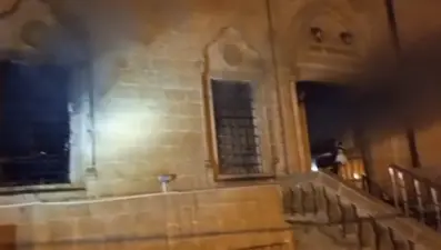 Mardin’de cami yangını