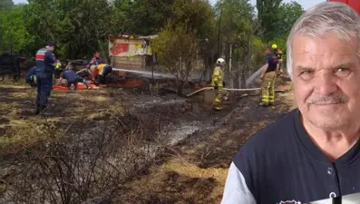 Bahçesindeki yangını söndürmek isterken can verdi