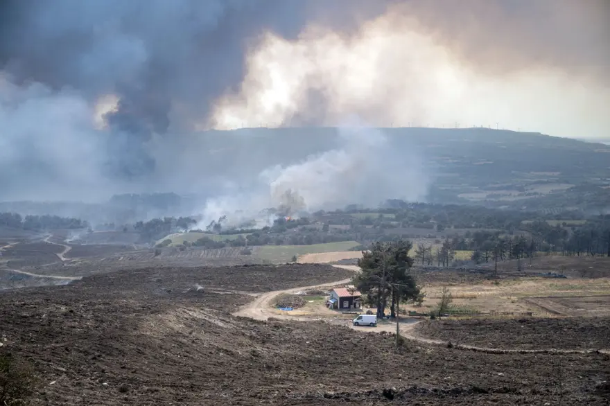 Çanakkale'de orman yangını kontrol altında 118