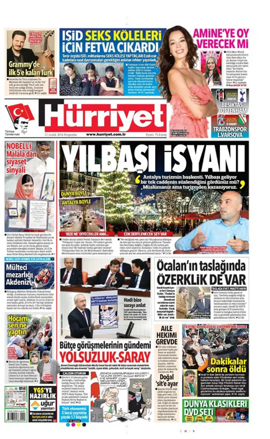 Günün gazete manşetleri 