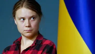 Greta Thunberg, Kiev'de Zelenski ile görüştü