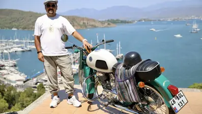 1973 model motosikleti yeniledi: Amcasından yadigardı, hayali gerçek oldu