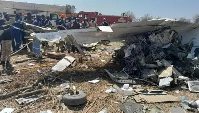 Güney Sudan'da uçak düştü: 46 kişi öldü
