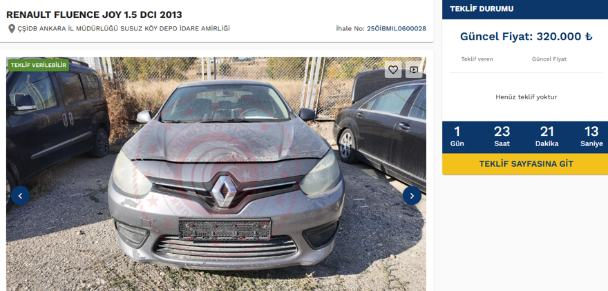 Kamu araçları 250 bin liraya satışta: Kamu araçları satış ihalesine nasıl girilir? (E-İhale giriş ekranı) 5