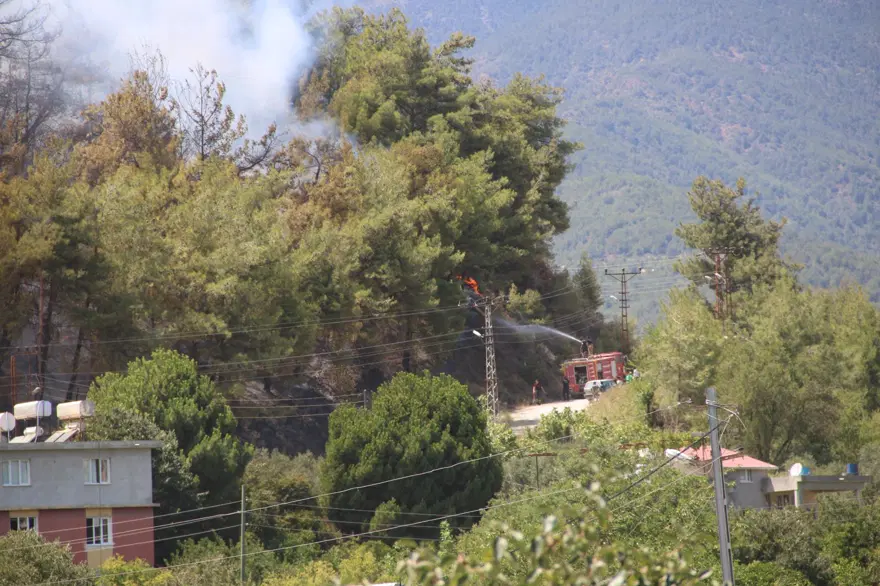 Hatay ve İzmir'de orman yangını 12 Hatay ve İzmir'de orman yangını 12