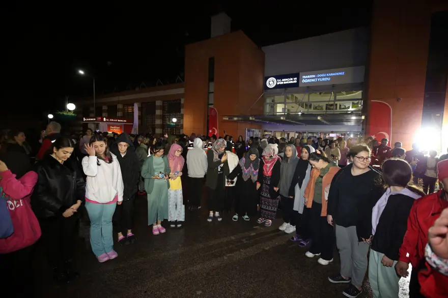 KYK yurtlarında eş zamanlı deprem tatbikatı 58