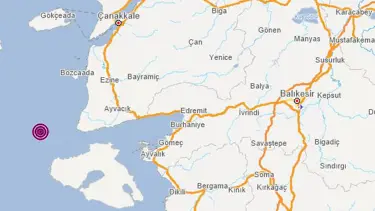 SON DAKİKA HABERİ: Ege Denizi'nde 4,3 büyüklüğünde deprem